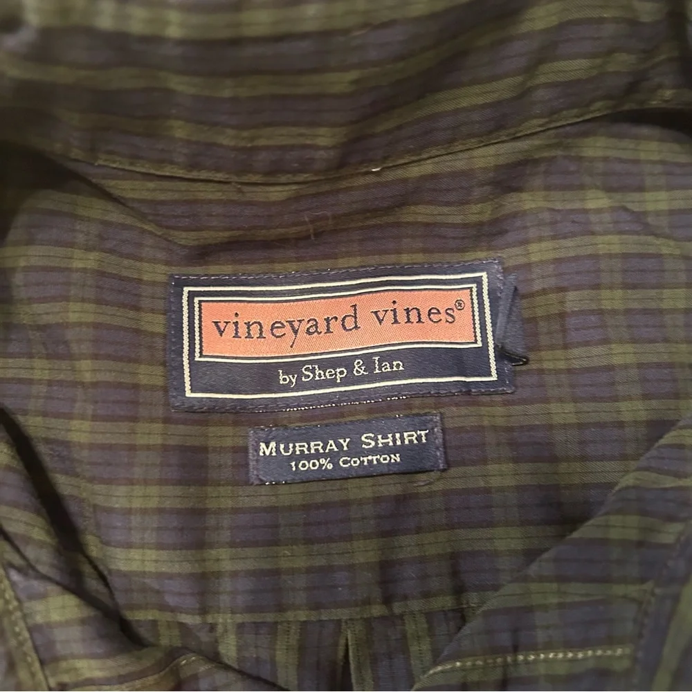 Vineyard Vines button down plaid shirt. - Picture 8 of 8